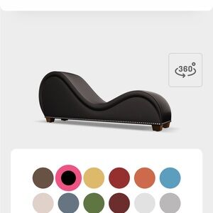Modern Black Chaise Lounge-tantra chair https://www.tantrachair.com